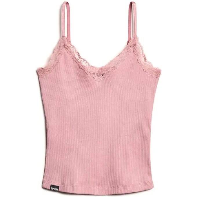 Superdry - Essential camitopje met kanten boord - Dames - Vesten