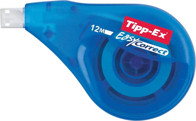 Tipp-ex Easy Correct - Zijwaartse Correctieroller - 4.2mm breed - 12 meter lang - Doos van 12 stuks
