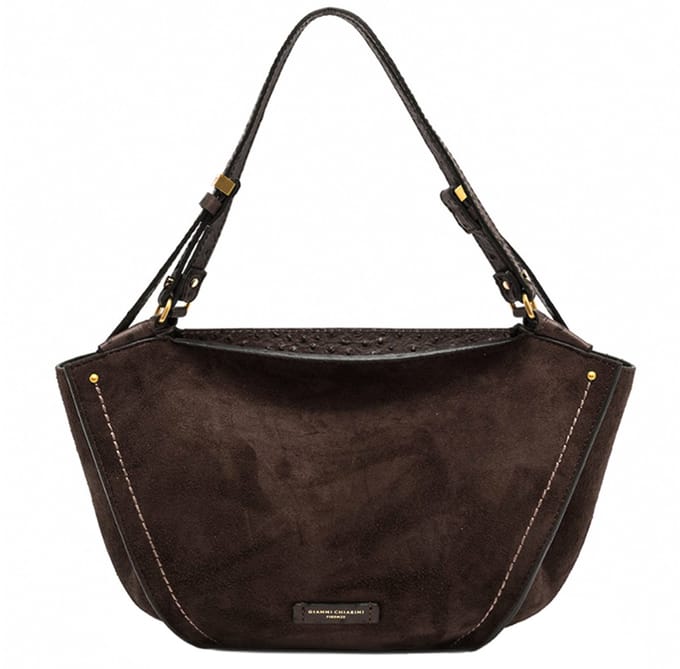 Gianni Chiarini Bloom Grote Schoudertas Dames - Leer - Bruin