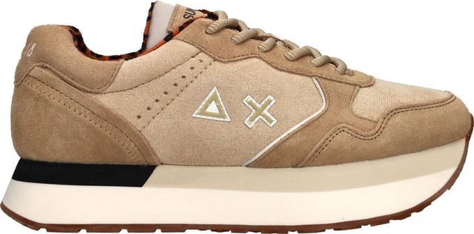 Sun Kelly Suede Sneaker - Vrouwen - Beige - Maat 38