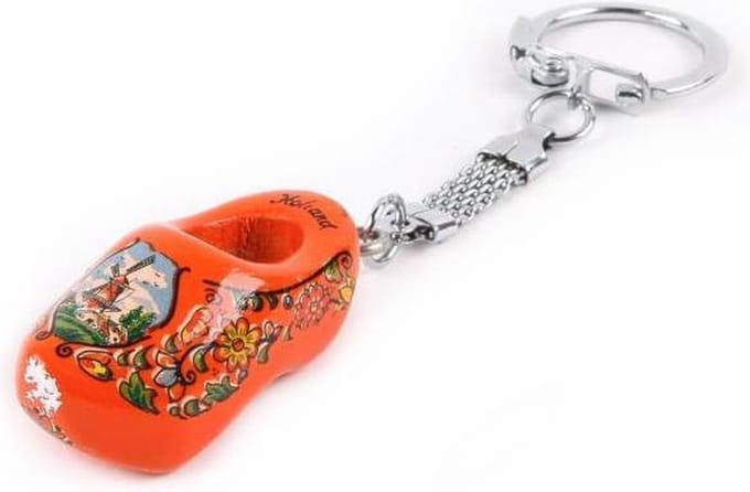 Sleutelhanger Klomp Enkel Holland Oranje 4 Cm - Souvenir