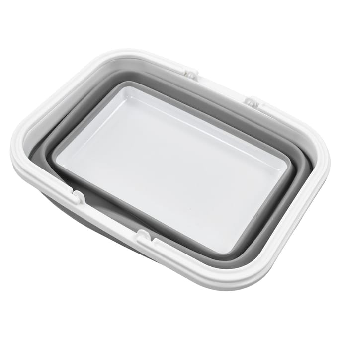 Opvouwbare Picknickmand Grote Capaciteit Multifunctioneel Stevig Handvat Speelgoed Opbergmand voor Thuis white