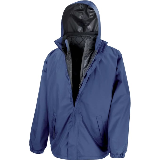 Result 3-in-1 Jacket With Quilted Bodywarmer RT215X - Navy - S