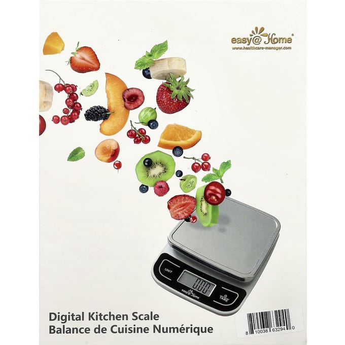 Easy@Home, Balance de cuisine numérique, Eks-202, Poids 1 pièce