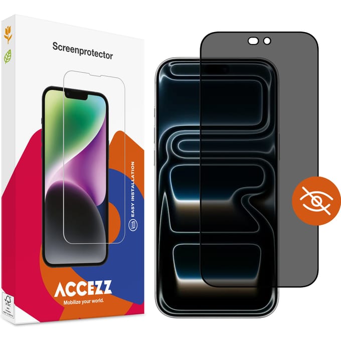 Accezz Gehard Glas Privacy Screenprotector voor de Apple iPhone 18 Pro Max