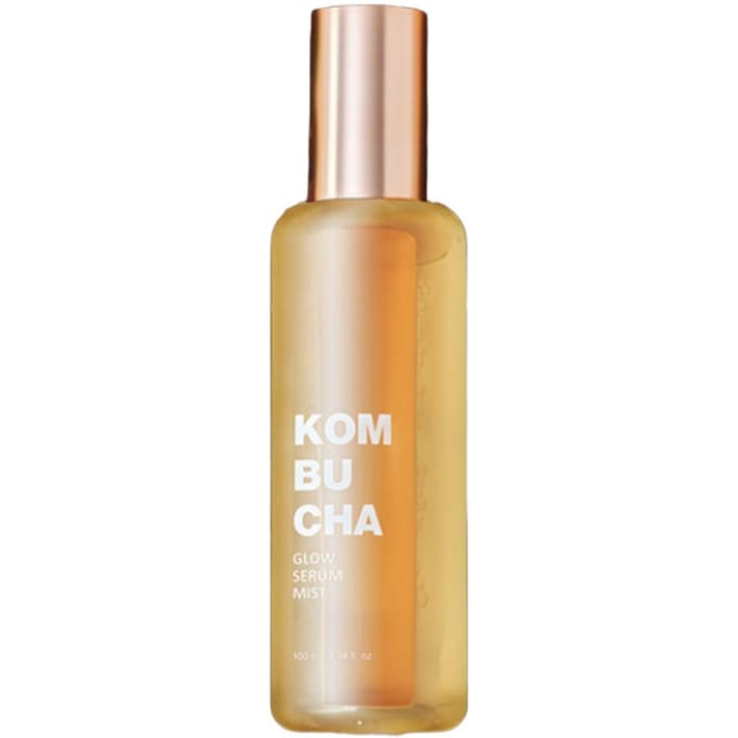 ELISHACOY Kombucha Glow Serum Mist 100ml – Hydraterende & Straling Boost Gezichtsmist beige