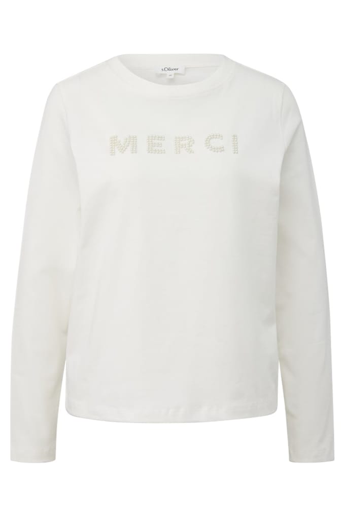 s.Oliver  T-shirts Offwhite Taglia: 46 | Maglie a manica lunga Outlet | Donna | Bianco