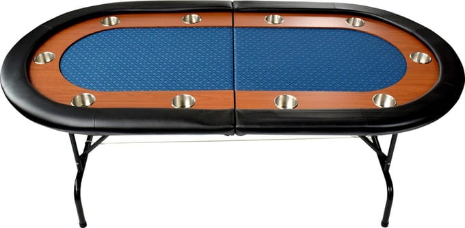 NORTH Foldy Pokertafel Blauw 10 Personen