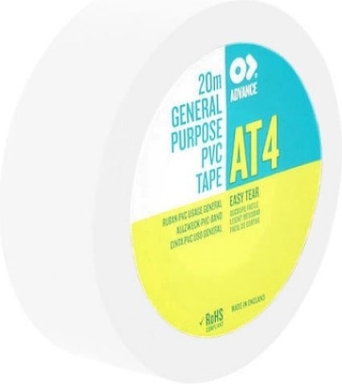 Advance - AT4 - Isolatietape - 19mm x 20m. wit
