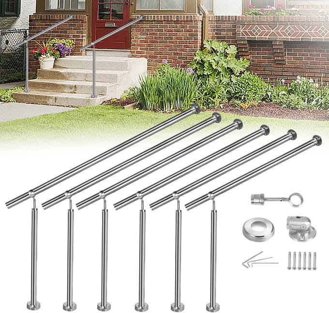 ACXIN Trapleuning RVS Traphek Binnen Buiten - Met Paal - 200x90cm