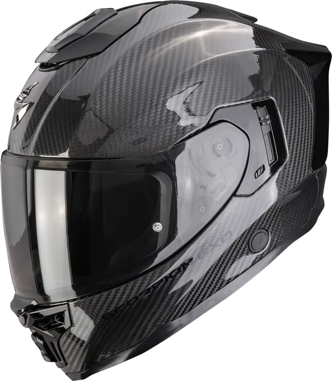 Scorpion EXO-1500 Carbon Solid Glossy Black - Integraal - Maat M - Motorhelm - ECE 22-06 gekeurd
