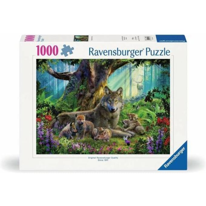 Ravensburger Familie wolf in het bos 1000 stukjes Volwassenen puzzels