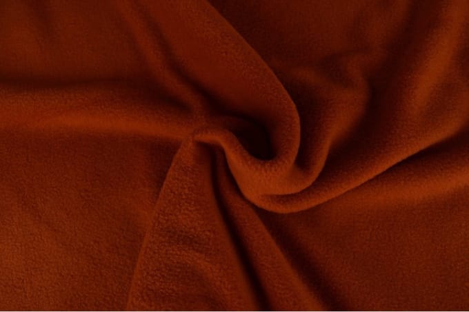 Fleece stof - Koper - 1 meter - Per meter - Anti pilling fleece