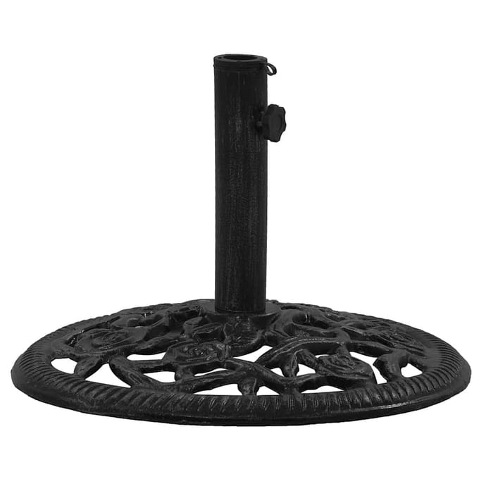 vidaXL - Parasolvoet - 48x48x33 - cm - gietijzer - zwart