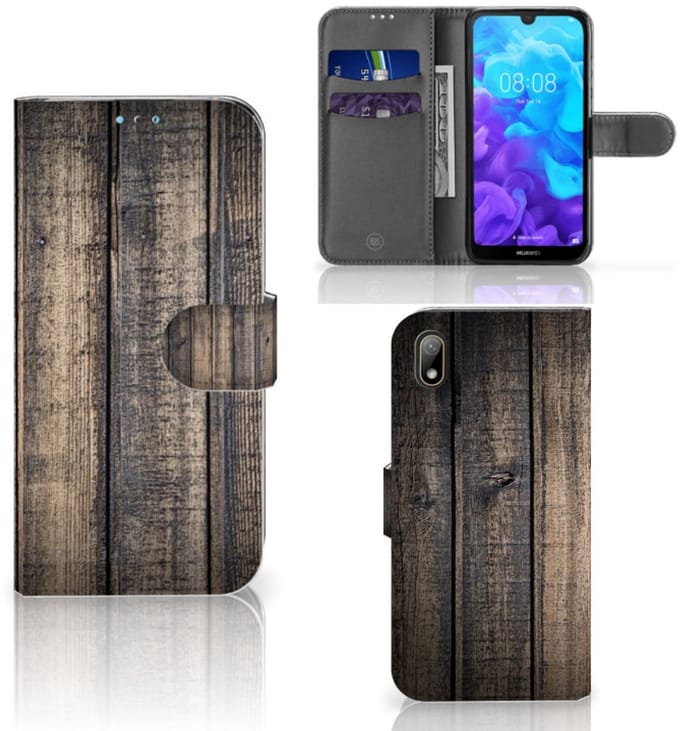 Huawei Y5 (2019) Book Style Case Steigerhout