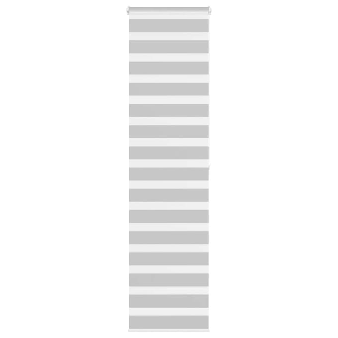 vidaXL - Zebra - rolgordijn - 65x200 - cm - stofbreedte - 60,9 - cm - lichtgrijs