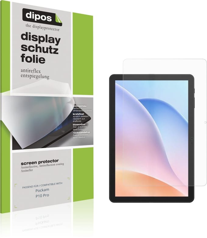 dipos – 2x Matte Beschermfolie geschikt voor Pockam P10 Pro | Krasbestendige & antireflecterende Screenprotector Ultra-Thin
