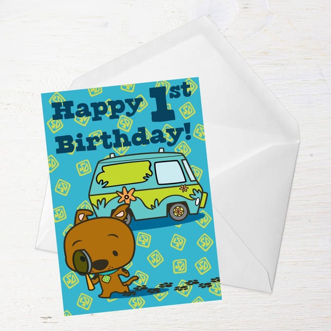 Scooby Doo 1st Birthday Greetings Card - Standard Card