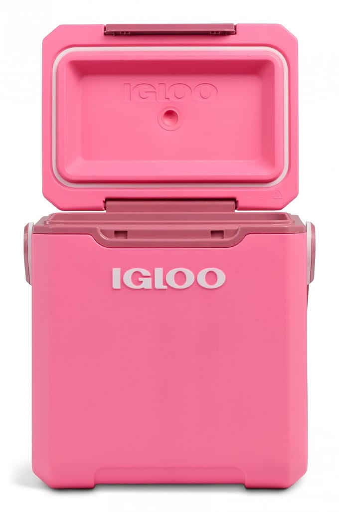 Igloo Tag-A-Long Too Highrise Koelbox - Geïsoleerd - Lekvrij - Dekselvergrendeling - Roze