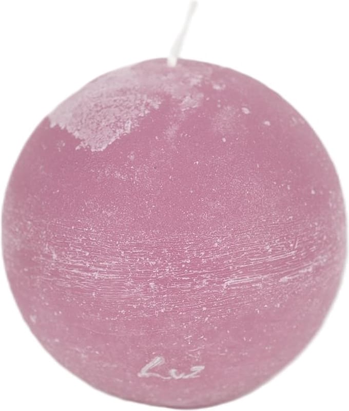Rasteli Luz Your Senses Kaars-Bolkaars Paars Roze D 8 cm per 2 stuks