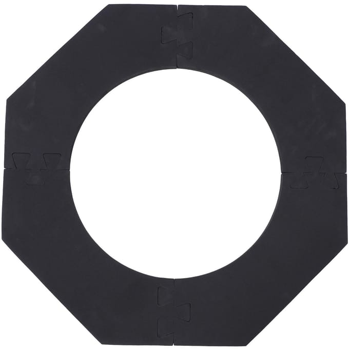 EVA Panneau de protection de fléchettes octogonal mural Protection murale Contour de cible Conception d'épissure black