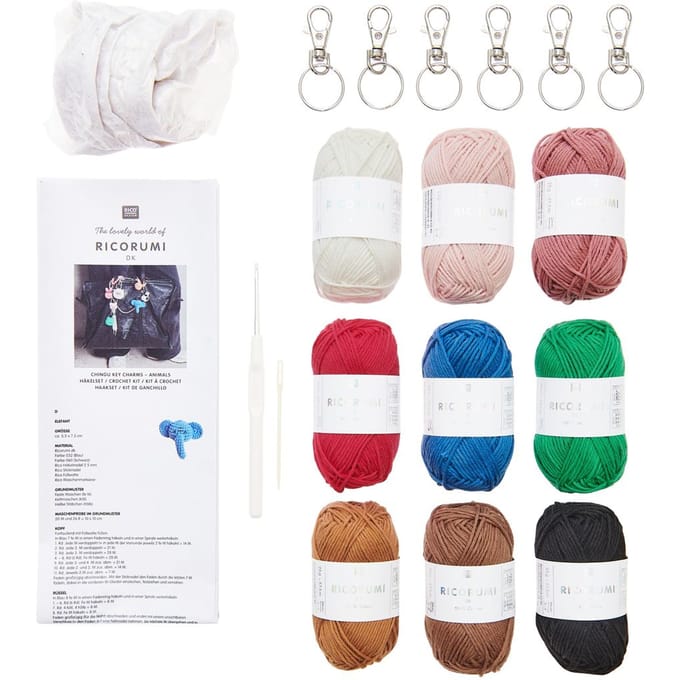 Ricorumi haakset sleutelhanger "Animals"