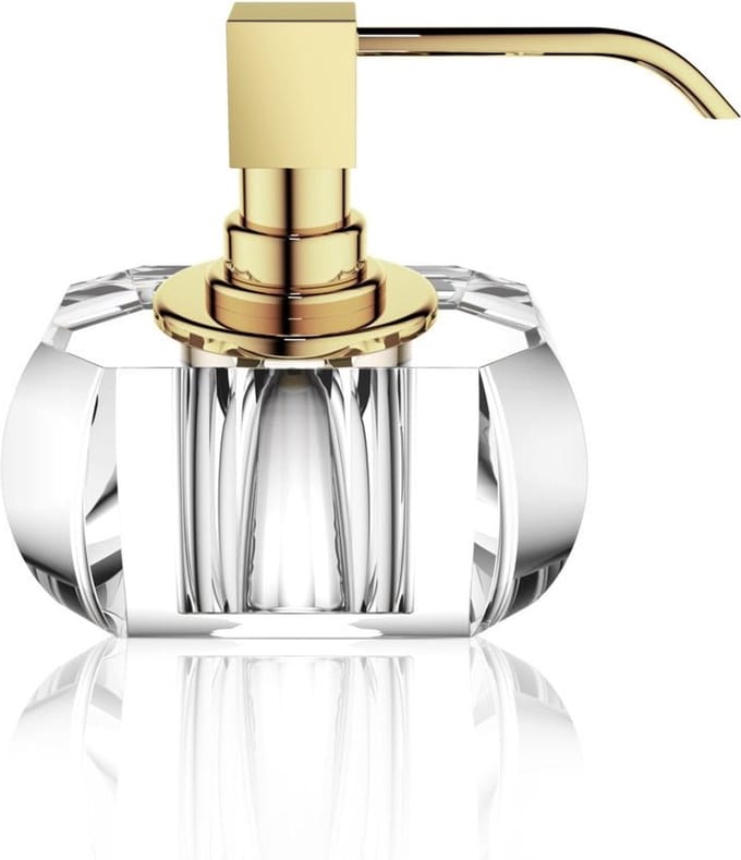 Zeepdispenser - KR SSP, transparant/goud.