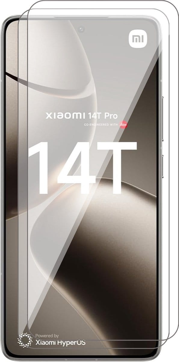 Screenprotector geschikt voor Xiaomi 14T / 14T Pro - 2x Glas Screen Protector