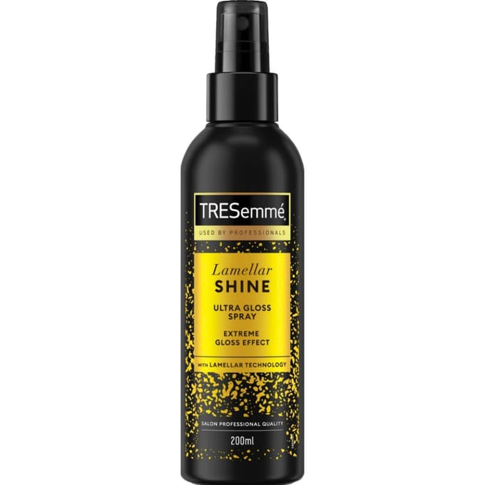 TRESemmé Lamellar Shine-spray – kappersstyling Thermobeschermende glansspray 200 ml – warmtebescherming en glans