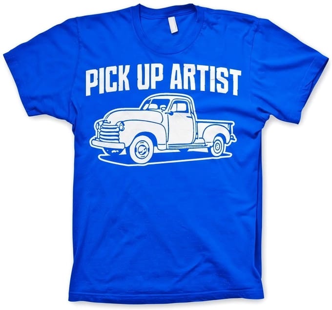 Hybris Pick-up artist T-shirt blauw
