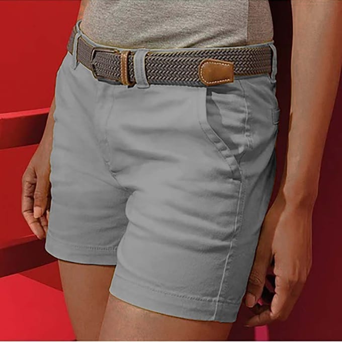 Asquith & Fox Dames/Dames Klassieke Fit Shorts (Leisteen)
