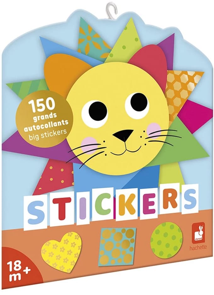 Janod - Stickerboek - Geometrische vormen - 150 stickers
