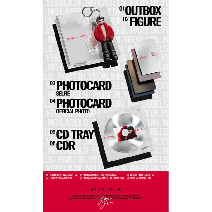 YEONJUN - GEEN LABELS: DEEL 01 (Figuur Ver.) white