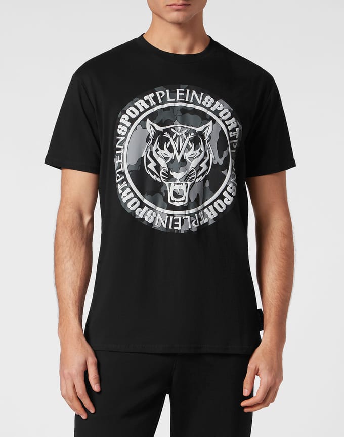 T-Shirt Ronde Hals Carbon Tiger