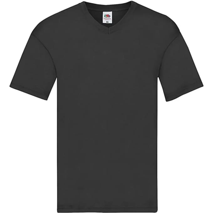 T-shirt met V-hals Fruit of the Loom Original