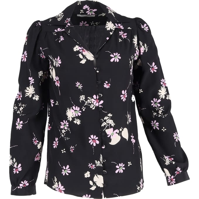 Valentino Crêpe de Chine blouse van zijde met bloemenprint