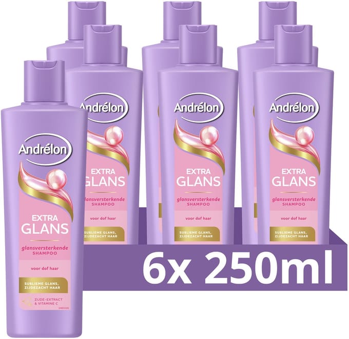 Andrélon - Shampoo - Extra Glans - 6 x 250 ml