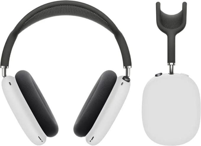 MY PROTECT - Siliconen Cover Case geschikt voor Airpods Max - Wit