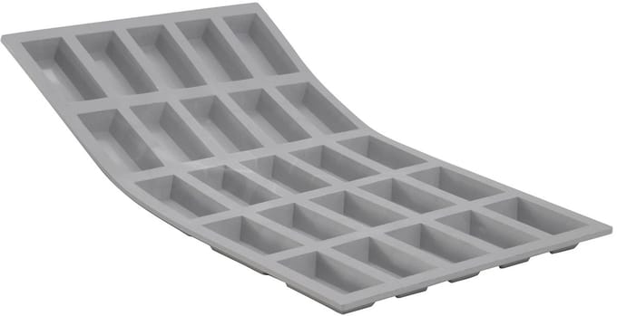 DeBuyer Elastomoule siliconen mal, 25 cakejes, 105 ml per stuk
