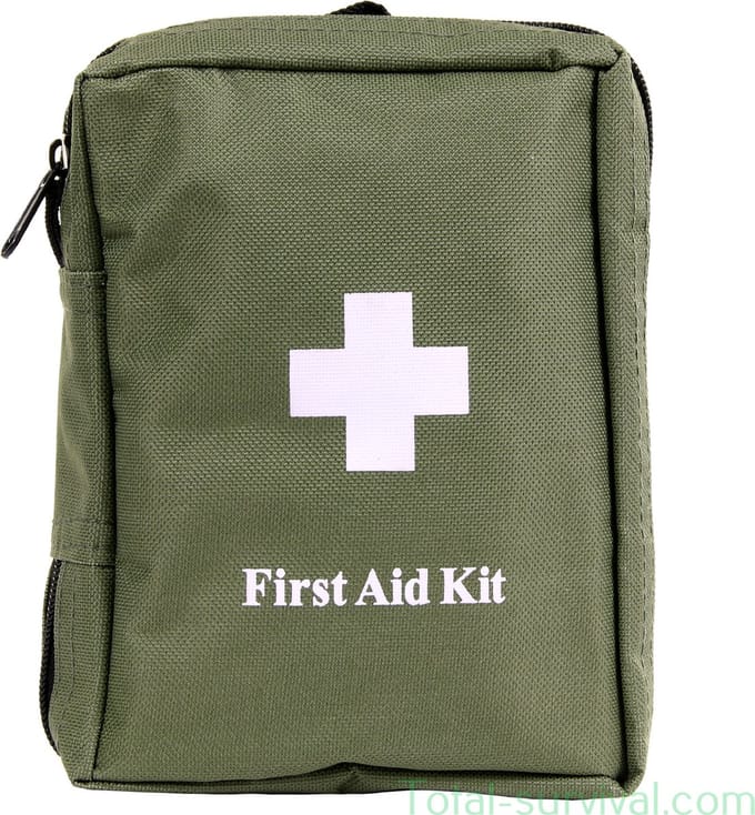 Mil-tec First Aid medic bag Molle 48-delig assortiment, olijfgroen