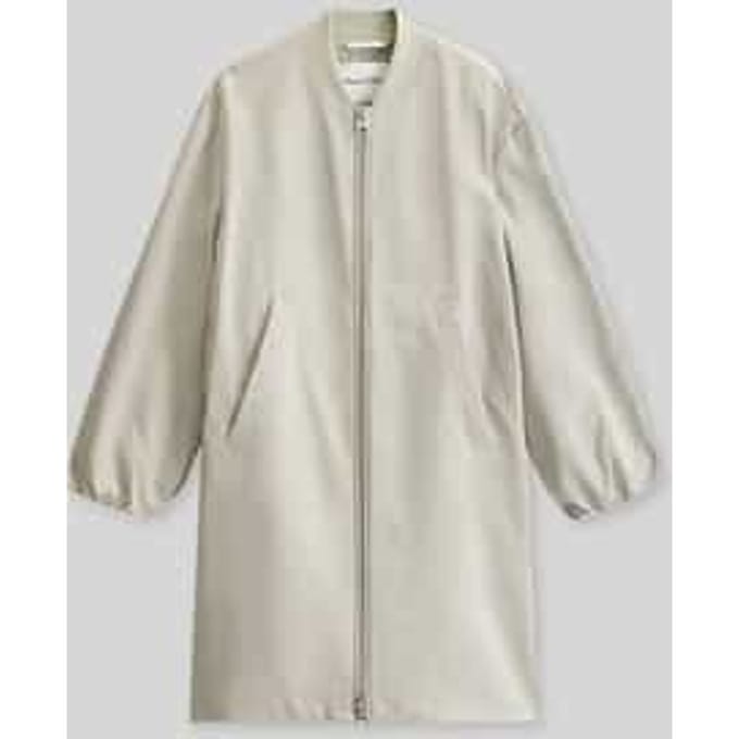regular fit blouson-lange jas met college-kraag