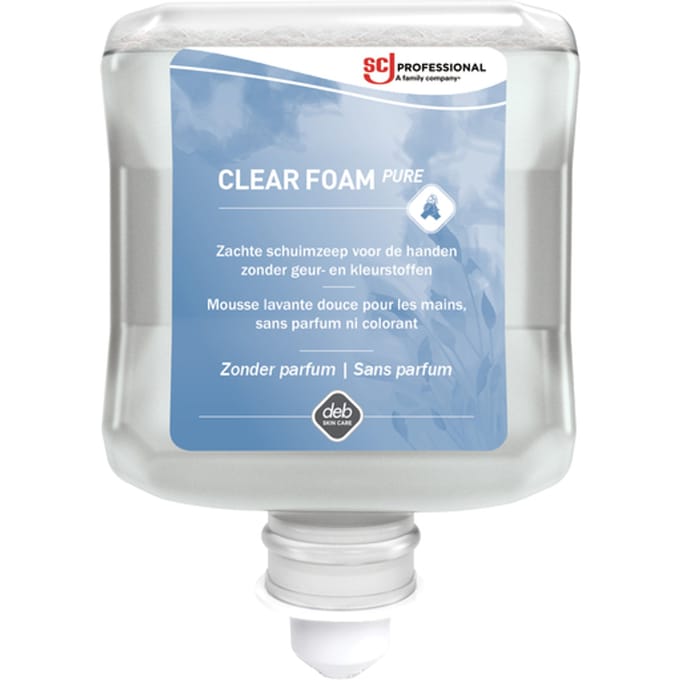 Handzeep SCJ Clear Foam Pure parfumvrij 1000ml