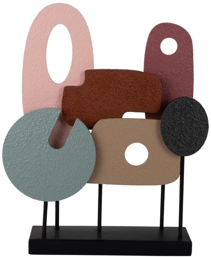 Present Time Ornament Abstract Art - Multicolor - 36x9.5x44cm - Scandinavisch - MDF
