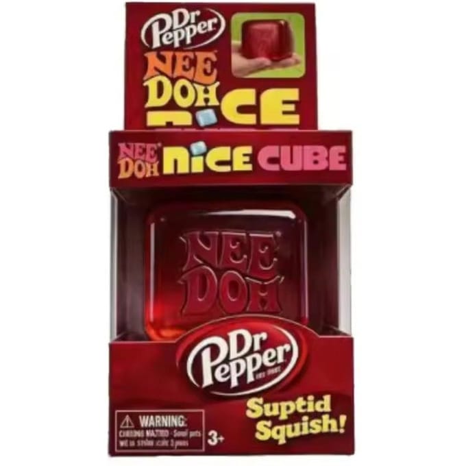 Needoh Nice Cube Sensorische Stressverlichter Fidget Tool voor Angst & Focus Bureau Sensorische Kubus voor Volwassenen & Kinderen