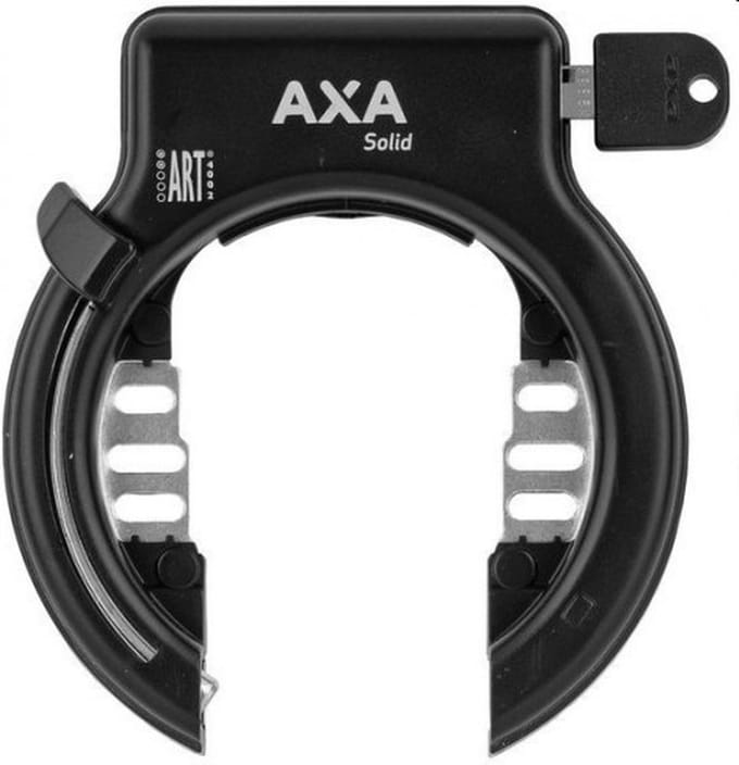 Axa Solid frameslot ART 2, zwart, hoogwaardig, anti-boor, 10 beveiligingsniveau