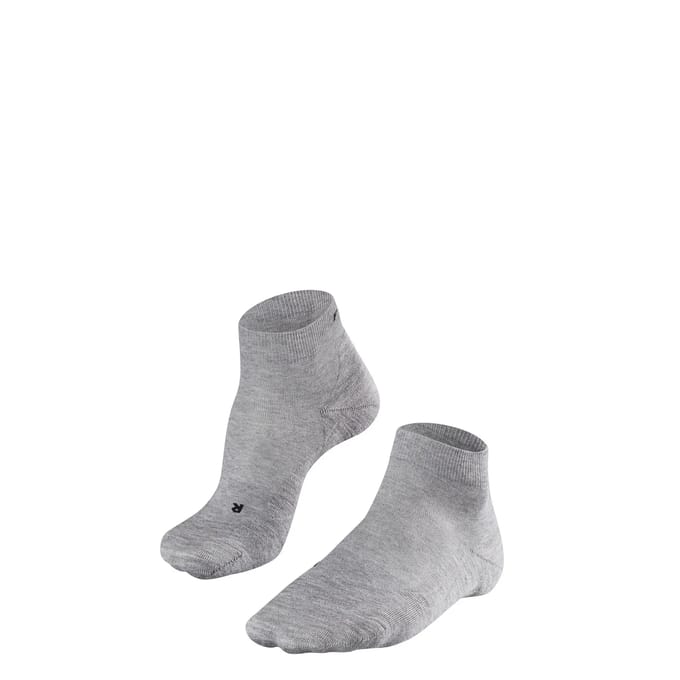 FALKE GO2 Short anti-blaar katoen functioneel materiaal golfsokken heren grijs - maat 46-48