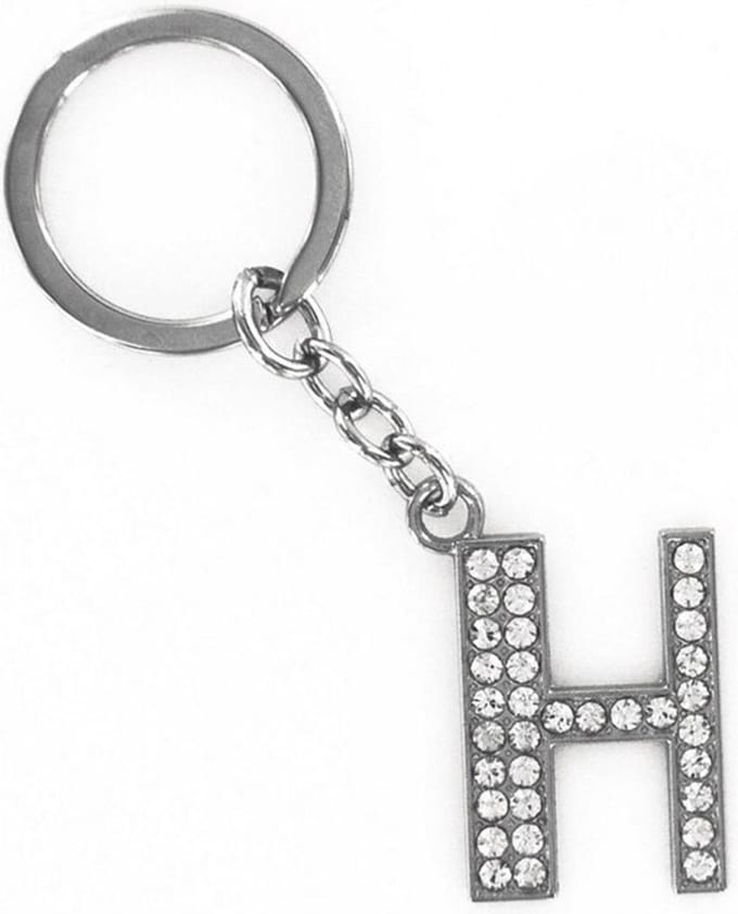 Sleutelhanger Diamant Letter - H
