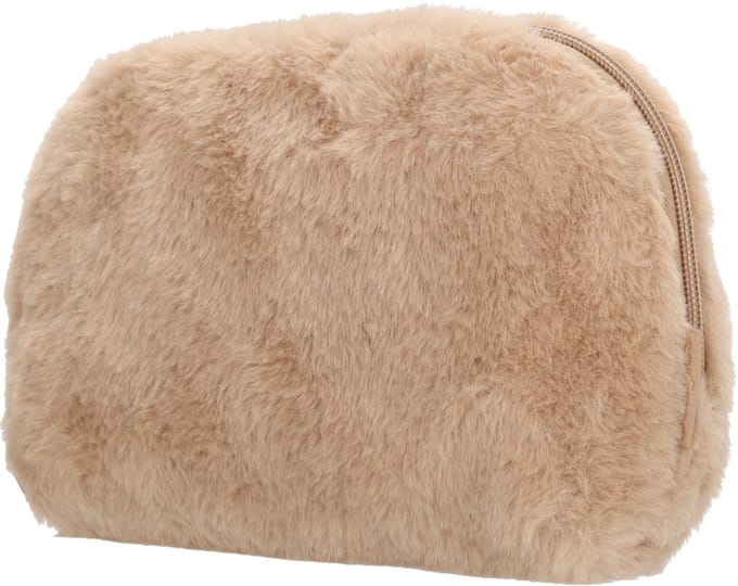 Beagles Barakaldo Toilettas - Pouch - Fur - Bont - Etui - Zand