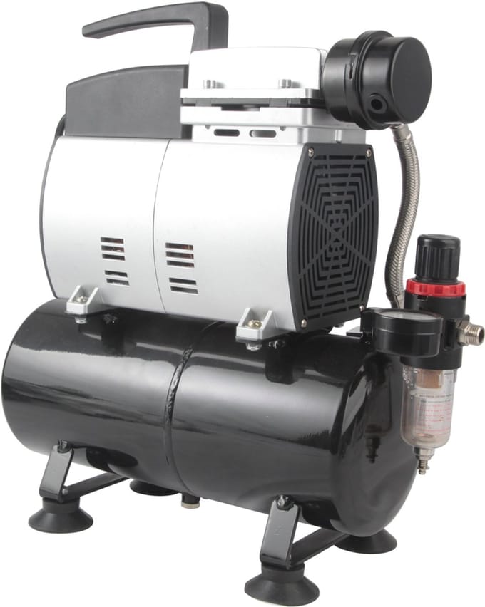 Fengda High-End Airbrush mini compressor met luchttank AS-600