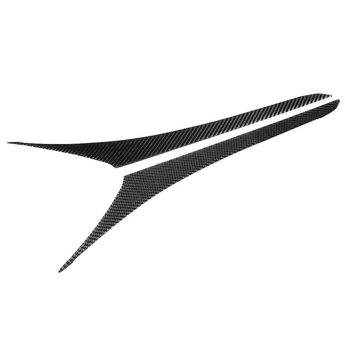 2pcs Intérieur de Voiture Fibre de Carbone Bande Décorative Latérale de Console Centrale Convient pour Lexus black